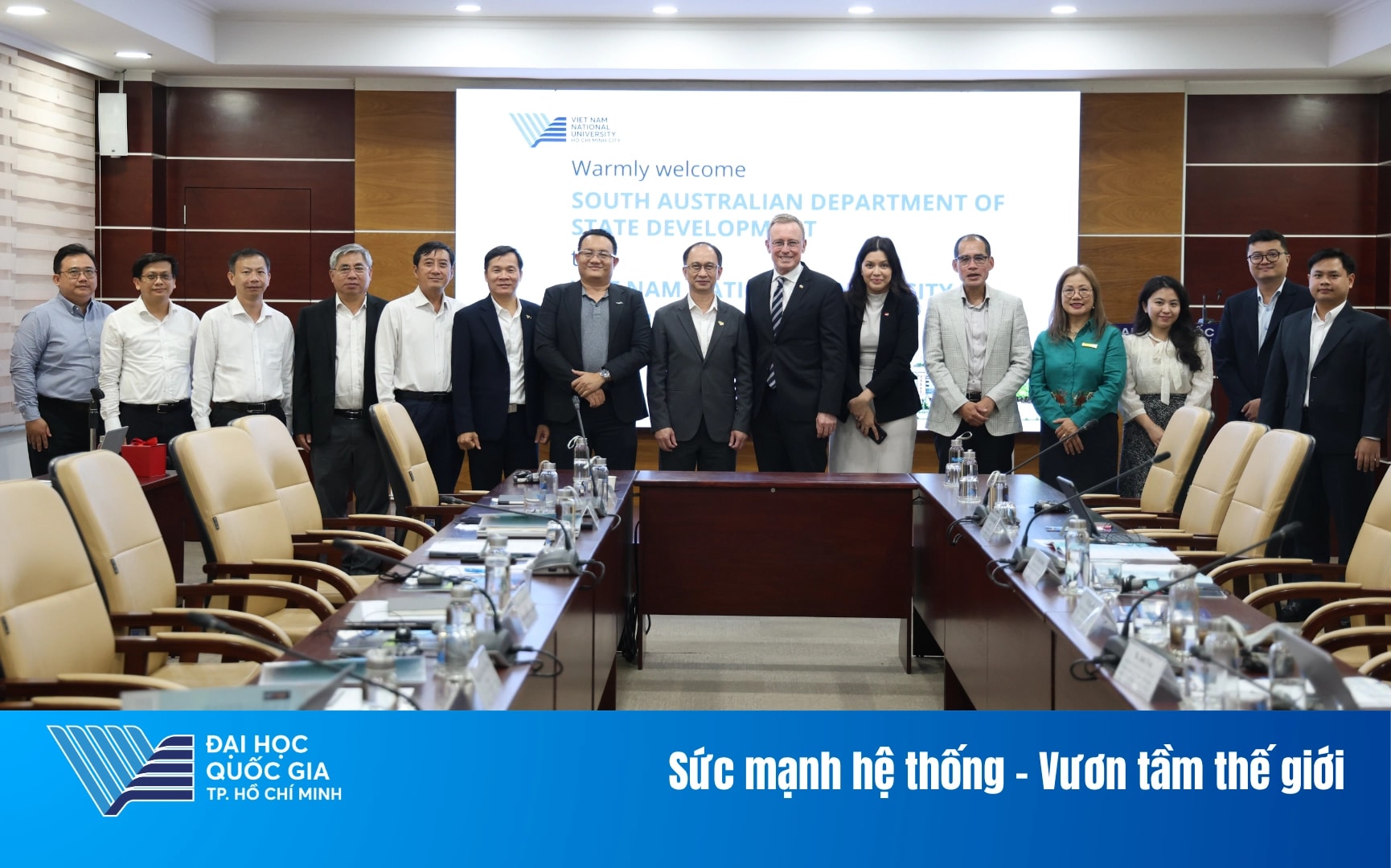 ĐHQG-HCM làm việc với Bộ Phát triển bang Nam Úc và Becamex về đổi mới sáng tạo và phát triển xanh